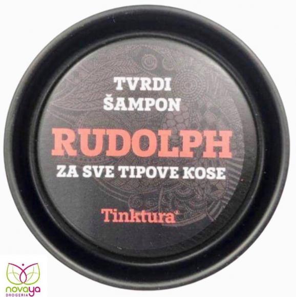Tinktura szampon w kostce Rudolf do wszystkich rodzajów włosów czerwony 60g ekstrakt z czerwonego mchu zawarty w szamponie sprawia, że włosy są doskonale nawilżone, miękkie i cudownie błyszczące
