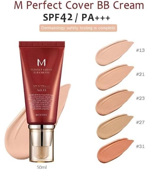 Krem BB Missha Cream Perfect Cover SPF42/PA+++ #23 Natural Beige 50 ml