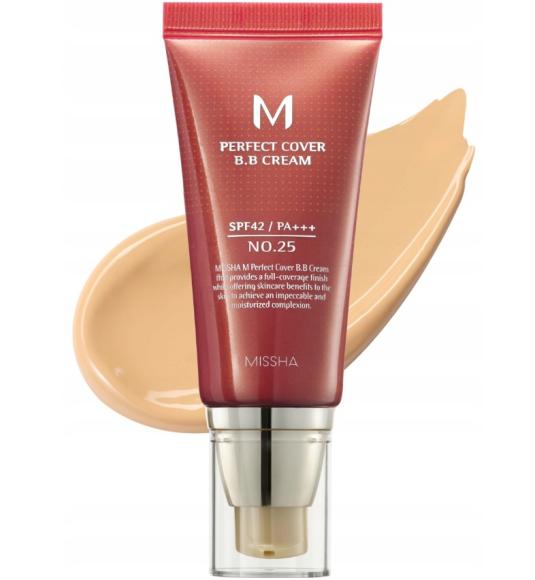 Missha Krem BB Cream Perfect Cover SPF42/PA+++ 25 Warm Beige