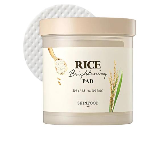 SKINFOOD Rice Brightening Pad Płatki Koreanskie waciki rozjaśniające