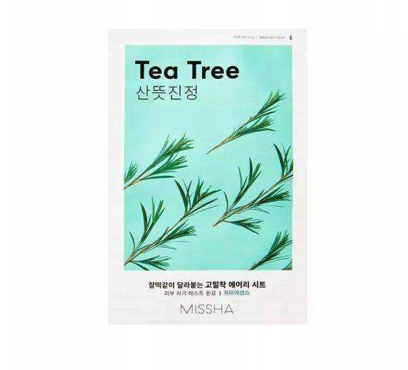 Missha Airy Fit Tea Tree Łagodząca Maseczka w Płacie Drzewo herbaciane