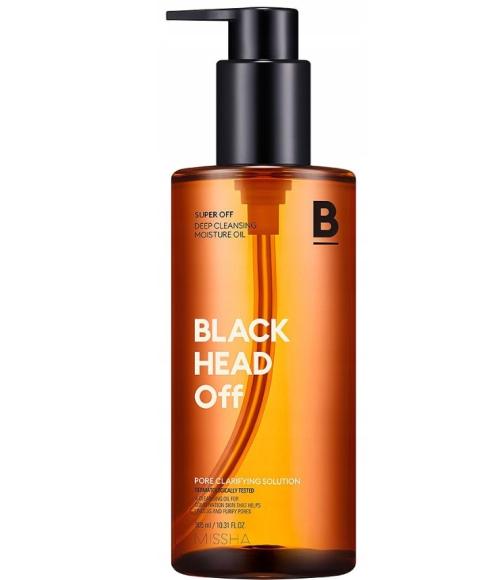 Missha Super Off Deep Cleansing Oil przeciw zaskórnikom do demakijażu 305ml