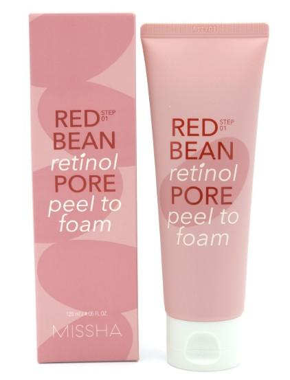 MISSHA Red Bean pianka-peeling z retinolem ekstraktem czerwonej fasoli 120ml