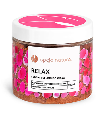 Opcja Natura Relax Naturalny Peeling Do Ciała TRUSKAWKA 200ml