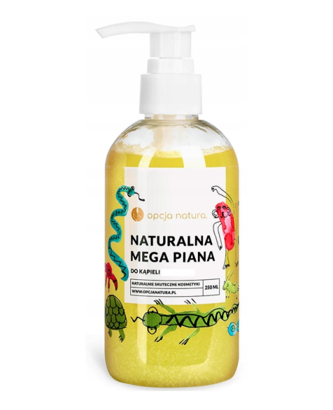 Opcja Natura płyn do kąpieli dla dzieci 250ml Mega Piana lawenda pomarańcza