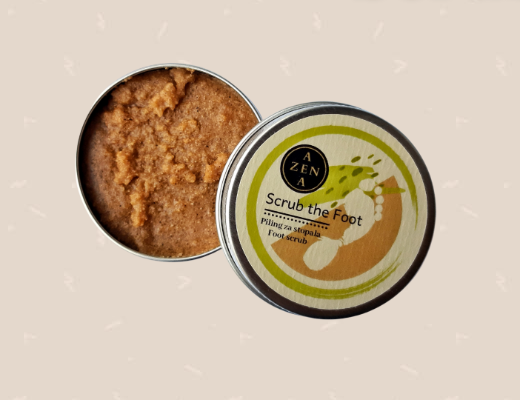 AZENA SCRUB THE FOOT naturalny złuszczający peeling do stóp i pięt 30ml