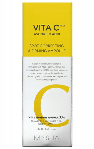 MISSHA Vita C Plus Spot Correcting & Firming Ampoule 30ml rozjaśniające serum (2)