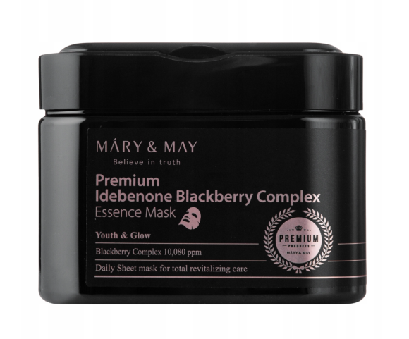 Mary&May Maseczki przeciwstarzeniowe Idebenone Blackberry Complex (1)
