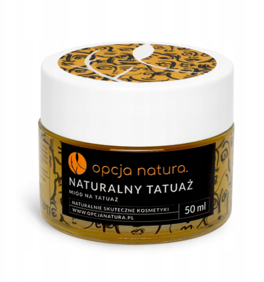 Opcaja Natura miód na Tatuaż Krem po Second Skin Regeneracja,Ochrona Tatuaż (1)