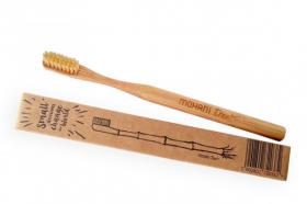 Mohani naturalna bambusowa szczoteczka do zębów, włosie średnie 1 szt