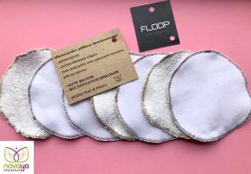 Floop wacikipłatki kosmetyczne wielorazowe, bambusowe i bawełniane zestaw mix 7 sztuk, woreczek do prania GRATIS