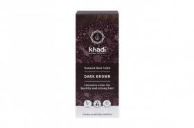 Khadi henna naturalna ziołowa farba do koloryzacji włosów nadaje włosom kolor ciemnego czekoladowego brązu o chłodnej tonacji. Nadaje włosom piękny kolor i ekstremalnie odżywiado włosów ciemny brąz 100g
