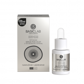 BasicLab Esteticus serum peptydowe pod oczy z ARGIRELINĄ 10% nawilzenie i ujędrnienie 15ml