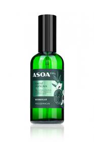 Asoa regulujący hydrolat z kwiatu manuka 100 ml posiada właściwości łagodzące, ściągające, regenerujące oraz antybakteryjne