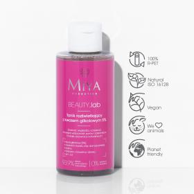 Miya Beauty Lab tonik rozświetlający z kwasem glikolowym 5% 150ml