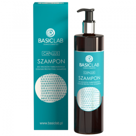 BasicLab szampon do włosów farbowanych 300ml Specjalistyczny szampon przeznaczony dla włosów farbowanych. Bogata formuła nawilża, zmniejsza podrażnienia i przyspiesza regenerację. 