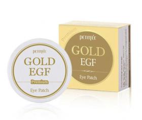 Płatki pod oczy Petitfee Premium Gold EGF Eye Spot Patch hydrożelowe płatki pod oczy z drobinkami złota i EGF. Odżywiają, zmiękczają i nawilżają skórę, łagodzą obrzęki, wygładzają zmarszczki mimiczne i rozjaśniają cienie pod oczami.60 szt
