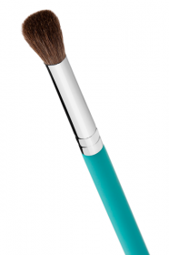 Pędzel do cieni Hulu P32 Ombre pędzel naturalny do rozcierania, blendowania cieni umożliwia wykonanie takiego makijażu ze względu na lekko zaokrąglony czubek, który jako jedyny styka się bezpośrednio z powieką. 