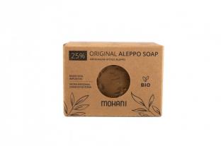 Aleppo mydło z olejem laurowym 25% Mohani 185g Oczyszczające, naturalne mydło, rekomendowane dla skóry trądzikowej i zanieczyszczonej.