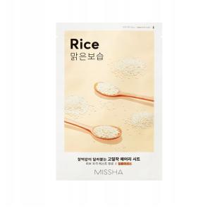  Missha Airy Fit  maseczka w płacie do twarzy Rice