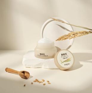 SKINFOOD Rice brightening dzień i noc 60 ml krem rozświetlający do twarzy
