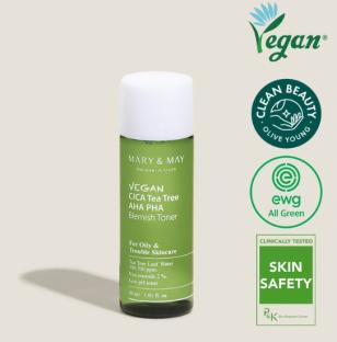 Mary&May Vegan CICA Tea Tree Toner 30ml tonik złuszczający