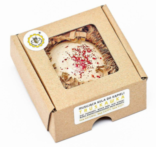 Miodowa Mydlarnia Truskawka 80 g kula do kąpieli 