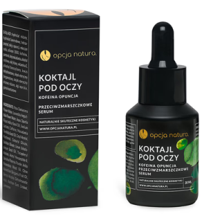 Opcja Natura Serum Koktajl pod Oczy Przeciwzmarszczkowy Kofeina 30ml