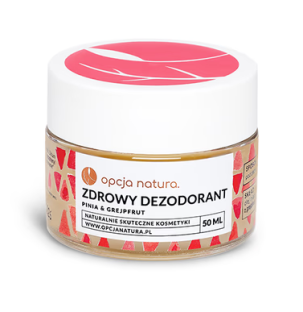  Opcja Natura Pinia&Grejpfrut Dezodorant w Kremie Naturalny Zdrowy 50ml