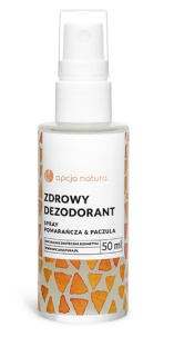 Opcja Natura Zdrowy dezodorant w sprayu pomarańcza i paczula 50 ml