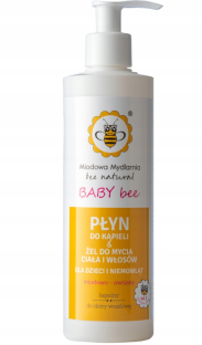 Obrazek dla:  Miodowa Mydlarnia Płyn Szampon Żel Kąpieli Dzieci Niemowląt Miodowo Owsiany