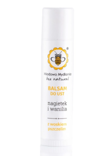 Obrazek 2 dla: Miodowa Mydlarnia Balsam do ust nawilżające Nagietek i Wanilia 4,5 ml