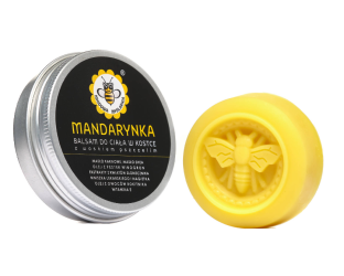 Obrazek dla: Miodowa Mydlarnia balsam do ciała w kostce MANDARYNKA 40g